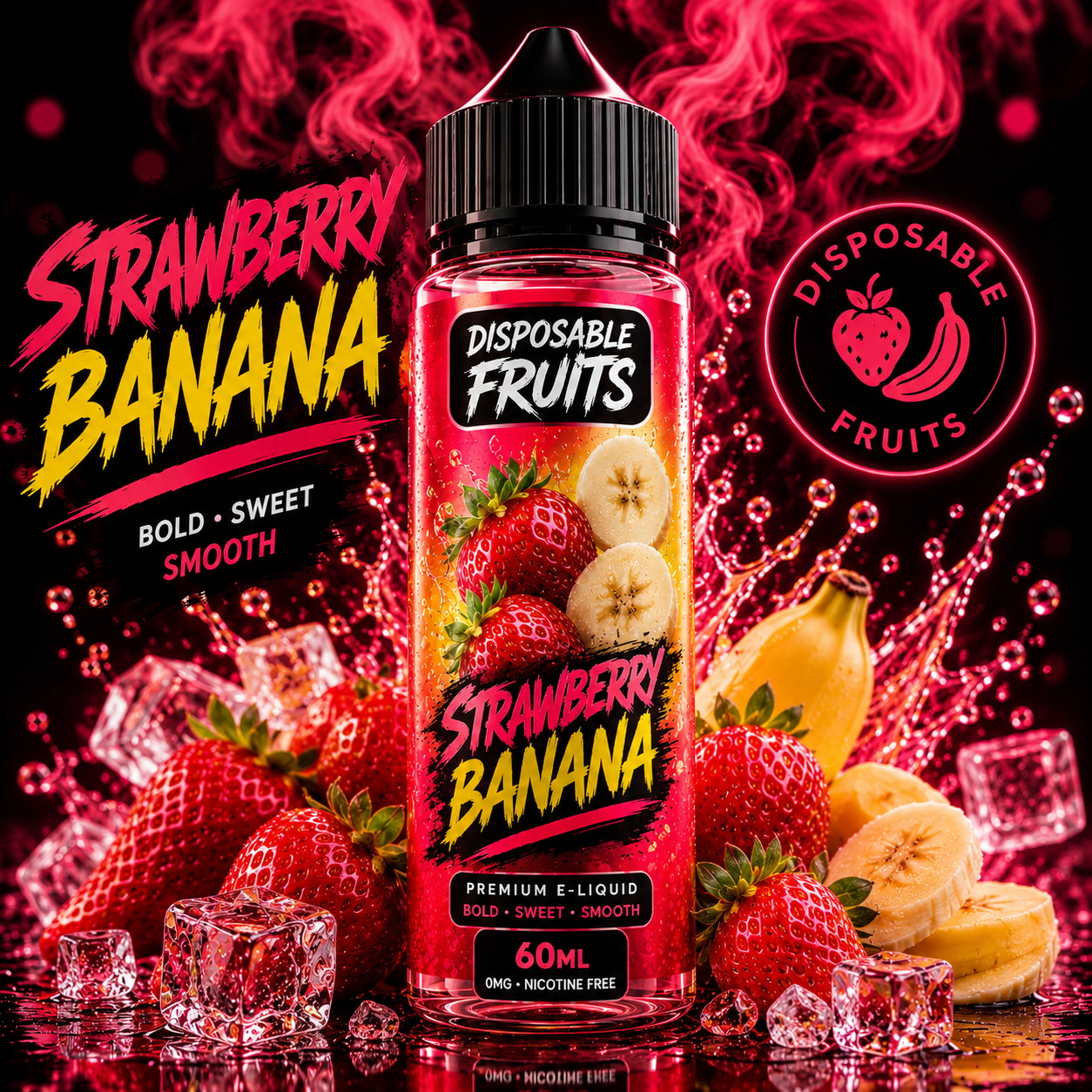 DISPOSSABLE FRUITS - Strawberry Banana Ice